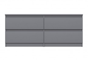 2.03.03.100.4 КАСТОР тумба 4 ящика RU серая в Копейске - kopejsk.ok-mebel.com | фото 2