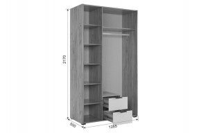 АДАМ К2 Спальный гарнитур (графит) в Копейске - kopejsk.ok-mebel.com | фото 4