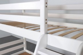 АДЕЛЬ Кровать двухъярусная с наклонной лестницей (белый) в Копейске - kopejsk.ok-mebel.com | фото 6