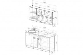 АНТИКА Кухонный гарнитур Стандарт (1600 мм) в Копейске - kopejsk.ok-mebel.com | фото 2