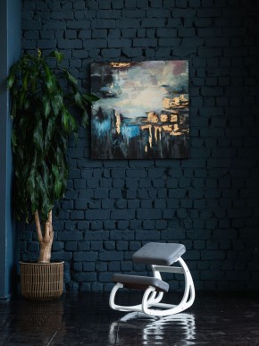 Балансирующий коленный стул Конёк Горбунёк (Белый) в Копейске - kopejsk.ok-mebel.com | фото 4