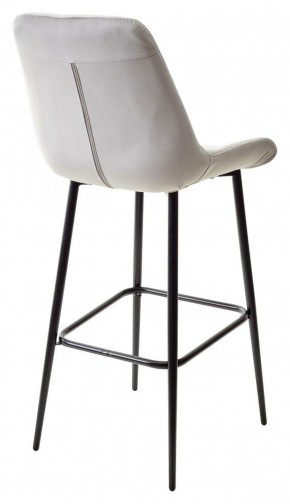 Барный стул ХОФМАН, цвет H-09 Светло-серый, велюр / черный каркас М-City в Копейске - kopejsk.ok-mebel.com | фото 6