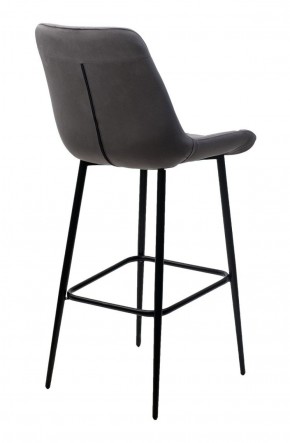 Барный стул ХОФМАН, цвет H-14 Серый, велюр / черный каркас М-City в Копейске - kopejsk.ok-mebel.com | фото 4