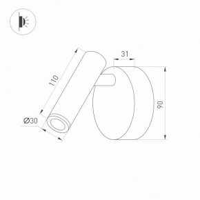 Бра Arlight SP-BED 033061(1) в Копейске - kopejsk.ok-mebel.com | фото 3