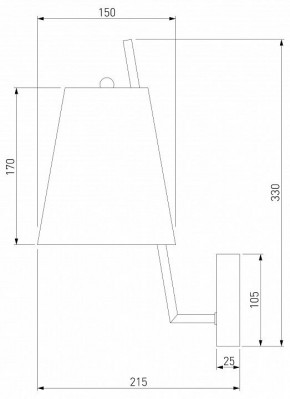 Бра Eurosvet Topanga 60173/1 латунь в Копейске - kopejsk.ok-mebel.com | фото 5