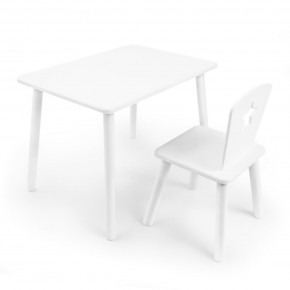 Детский комплект стол и стул «Звезда» Rolti Baby (белый/белый, массив березы/мдф) в Копейске - kopejsk.ok-mebel.com | фото
