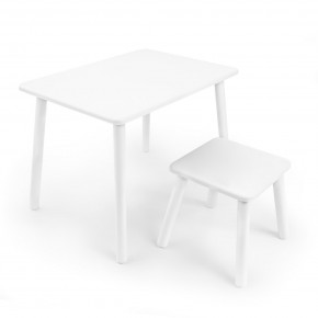 Детский комплект стол и табурет Rolti Baby (белая столешница/белое сиденье/белые ножки) в Копейске - kopejsk.ok-mebel.com | фото