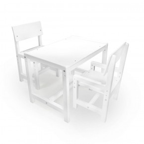Детский растущий комплект стол и два стула  Я САМ "Лофт" (Белый, Белый) в Копейске - kopejsk.ok-mebel.com | фото