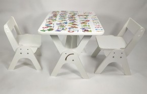 Детский растущий стол-парта и два стула Я САМ "Умка-Дуо" (Алфавит) в Копейске - kopejsk.ok-mebel.com | фото