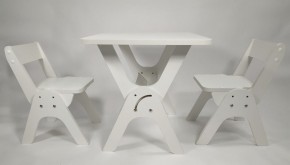 Детский растущий стол-парта и два стула Я САМ "Умка-Дуо" (Белый) в Копейске - kopejsk.ok-mebel.com | фото 1