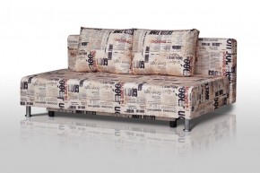 Диван-кровать Комфорт без подлокотников Принт "Gazeta" (2 подушки) в Копейске - kopejsk.ok-mebel.com | фото