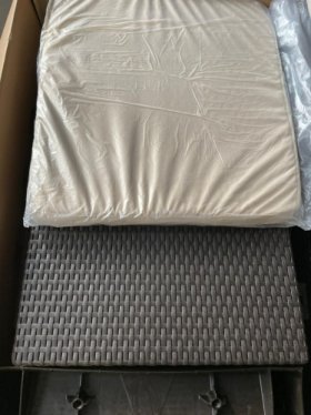 Диван пластиковый Корфу (Corfu love seat) коричневый - серо-бежевый* в Копейске - kopejsk.ok-mebel.com | фото 5