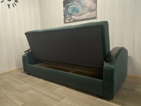 Диван Престиж-16 (НПБ+МДФ) велюр Sensey bottle green в Копейске - kopejsk.ok-mebel.com | фото 2