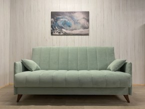 Диван Престиж-3 (НПБ) велюр Sensey mist green в Копейске - kopejsk.ok-mebel.com | фото