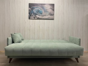 Диван Престиж-3 (НПБ) велюр Sensey mist green в Копейске - kopejsk.ok-mebel.com | фото 3