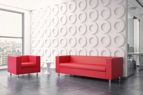 Диван трехместный Алекто искусственная шерсть KARDIF в Копейске - kopejsk.ok-mebel.com | фото 2