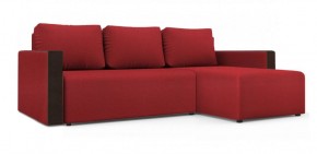 Диван угловой Алиса 3 Bahama RED - Teos Dark Brown в Копейске - kopejsk.ok-mebel.com | фото