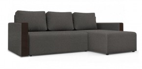 Диван угловой Алиса 3 Bahama STEEL - Teos Dark Brown в Копейске - kopejsk.ok-mebel.com | фото