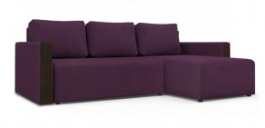 Диван угловой Алиса 3 Bahama VIOLET - Teos Dark Brown в Копейске - kopejsk.ok-mebel.com | фото