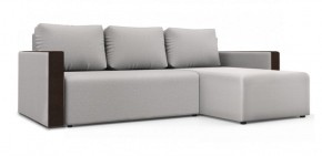 Диван угловой Алиса 3 Bahama WHITE - Teos Dark Brown в Копейске - kopejsk.ok-mebel.com | фото