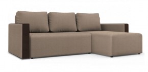 Диван угловой Алиса 3 Vital SAND - Teos Dark Brown в Копейске - kopejsk.ok-mebel.com | фото