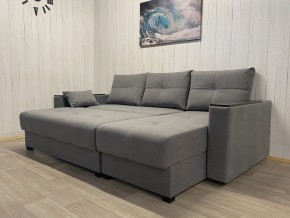 Диван угловой Комфорт-3 (НПБ+МДФ) велюр Galaxy Lite 26 в Копейске - kopejsk.ok-mebel.com | фото 3