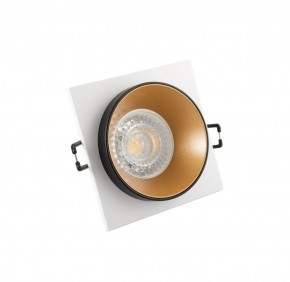 DK2402-GD Встраиваемый светильник, IP 20, 50 Вт, GU10, черный/золотой, алюминий в Копейске - kopejsk.ok-mebel.com | фото