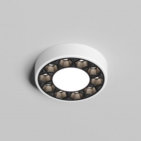 DK2440-WB Встраиваемый светильник DUAL 5+5 Вт, LED 4000K, IP 20, d90mm, белый/черный, алюминий/акрил в Копейске - kopejsk.ok-mebel.com | фото