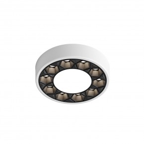 DK2440-WB Встраиваемый светильник DUAL 5+5 Вт, LED 4000K, IP 20, d90mm, белый/черный, алюминий/акрил в Копейске - kopejsk.ok-mebel.com | фото 4