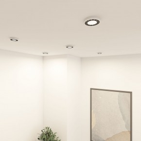 DK2441-WB Встраиваемый светильник DUAL 9+9 Вт, LED 4000K, IP 20, d120mm, белый/черный, алюминий/акрил в Копейске - kopejsk.ok-mebel.com | фото 6