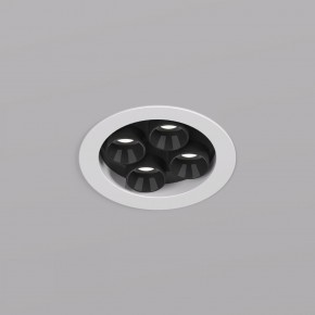 DK2510-WB Встраиваемый светильник SPACE со светодиодом d65 220V 8W 38° 4000К IP20 белый/черный алюминий в Копейске - kopejsk.ok-mebel.com | фото