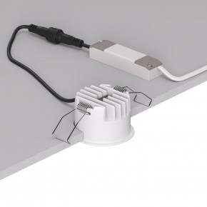 DK2510-WB Встраиваемый светильник SPACE со светодиодом d65 220V 8W 38° 4000К IP20 белый/черный алюминий в Копейске - kopejsk.ok-mebel.com | фото 3