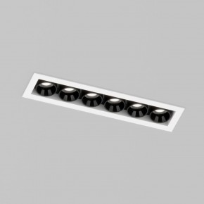 DK2514-WB Встраиваемый светильник SPACE со светодиодом L126mm 220V 10W 38° 4000К IP20 белый/черный алюминий в Копейске - kopejsk.ok-mebel.com | фото