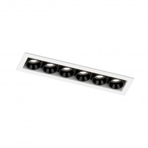 DK2514-WB Встраиваемый светильник SPACE со светодиодом L126mm 220V 10W 38° 4000К IP20 белый/черный алюминий в Копейске - kopejsk.ok-mebel.com | фото 5