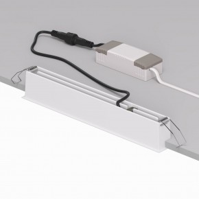 DK2515-WB Встраиваемый светильник SPACE со светодиодом L240mm 220V 20W 38° 4000К IP20 белый/черный алюминий в Копейске - kopejsk.ok-mebel.com | фото 3