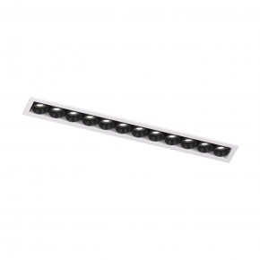 DK2515-WB Встраиваемый светильник SPACE со светодиодом L240mm 220V 20W 38° 4000К IP20 белый/черный алюминий в Копейске - kopejsk.ok-mebel.com | фото 4