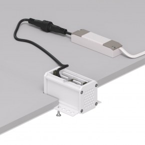 DK2530-WB Встраиваемый светильник SPACE со светодиодом под шпатлевку L69mm 220V 6W 38° 4000К IP20 белый/черный алюминий в Копейске - kopejsk.ok-mebel.com | фото 5