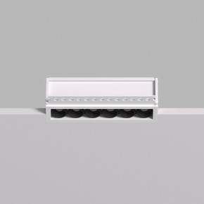 DK2531-WB Встраиваемый светильник SPACE со светодиодом под шпатлевку L126mm 220V 10W 38° 4000К IP20 белый/черный алюминий в Копейске - kopejsk.ok-mebel.com | фото 4