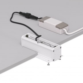 DK2531-WB Встраиваемый светильник SPACE со светодиодом под шпатлевку L126mm 220V 10W 38° 4000К IP20 белый/черный алюминий в Копейске - kopejsk.ok-mebel.com | фото 5