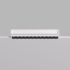 DK2532-WB Встраиваемый светильник SPACE со светодиодом под шпатлевку L240mm 220V 20W 38° 4000К IP20 белый/черный алюминий в Копейске - kopejsk.ok-mebel.com | фото 3