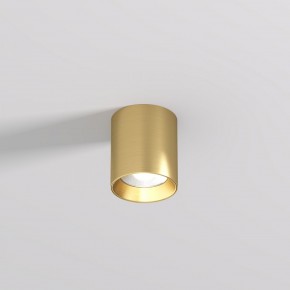 DK2610-SB Накладной светильник SHINE TUBE со светодиодом, D70*H80, IP20, 3000К, 10W, RA?90, сатинированная латунь, алюминий в Копейске - kopejsk.ok-mebel.com | фото