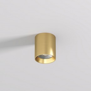 DK2610-SB Накладной светильник SHINE TUBE со светодиодом, D70*H80, IP20, 3000К, 10W, RA?90, сатинированная латунь, алюминий в Копейске - kopejsk.ok-mebel.com | фото 2