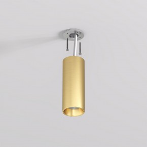 DK2615-SB Накладной светильник SHINE TUBE со светодиодом, D45*H115, IP20, 3000К, 7W, RA?90, сатинированная латунь, алюминий в Копейске - kopejsk.ok-mebel.com | фото 3