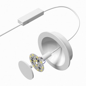 DK2700-WH Встраиваемый светильник, IP 20, 7 Вт, LED 3000, белый, алюминий в Копейске - kopejsk.ok-mebel.com | фото 4