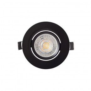 DK3020-BK Встраиваемый светильник, IP 20, 10 Вт, GU5.3, LED, черный, пластик в Копейске - kopejsk.ok-mebel.com | фото 3