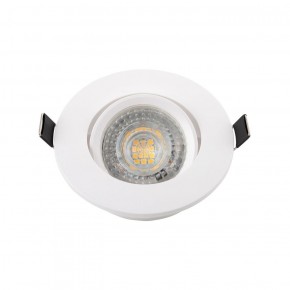 DK3020-WH Встраиваемый светильник, IP 20, 10 Вт, GU5.3, LED, белый, пластик в Копейске - kopejsk.ok-mebel.com | фото 2