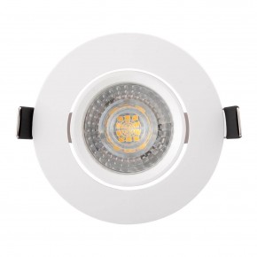 DK3020-WH Встраиваемый светильник, IP 20, 10 Вт, GU5.3, LED, белый, пластик в Копейске - kopejsk.ok-mebel.com | фото
