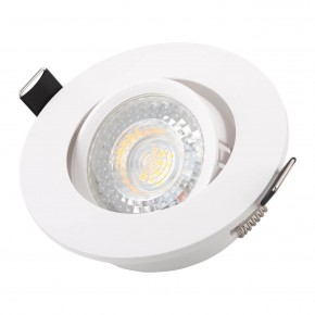 DK3020-WH Встраиваемый светильник, IP 20, 10 Вт, GU5.3, LED, белый, пластик в Копейске - kopejsk.ok-mebel.com | фото 2