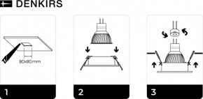 DK3021-BK Встраиваемый светильник, IP 20, 10 Вт, GU5.3, LED, черный, пластик в Копейске - kopejsk.ok-mebel.com | фото 5
