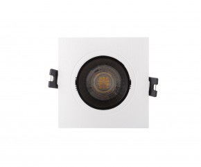 DK3021-WB Встраиваемый светильник, IP 20, 10 Вт, GU5.3, LED, белый/черный, пластик в Копейске - kopejsk.ok-mebel.com | фото 1